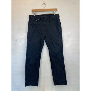 prAna Men's Bronson Pant Charcoal Gray Size 33x32 Organic Cotton Canvas